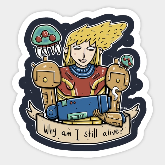 Why Am I Still Alive? Sticker by mattsinor